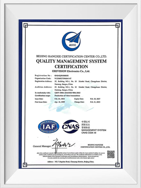 Certifica&ccedil;&atilde;o do sistema de gest&atilde;o da qualidade ISO ORIVISION