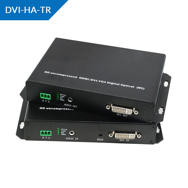 Ongecomprimeerde 1920x1200@60 DVI glasvezel-extender
