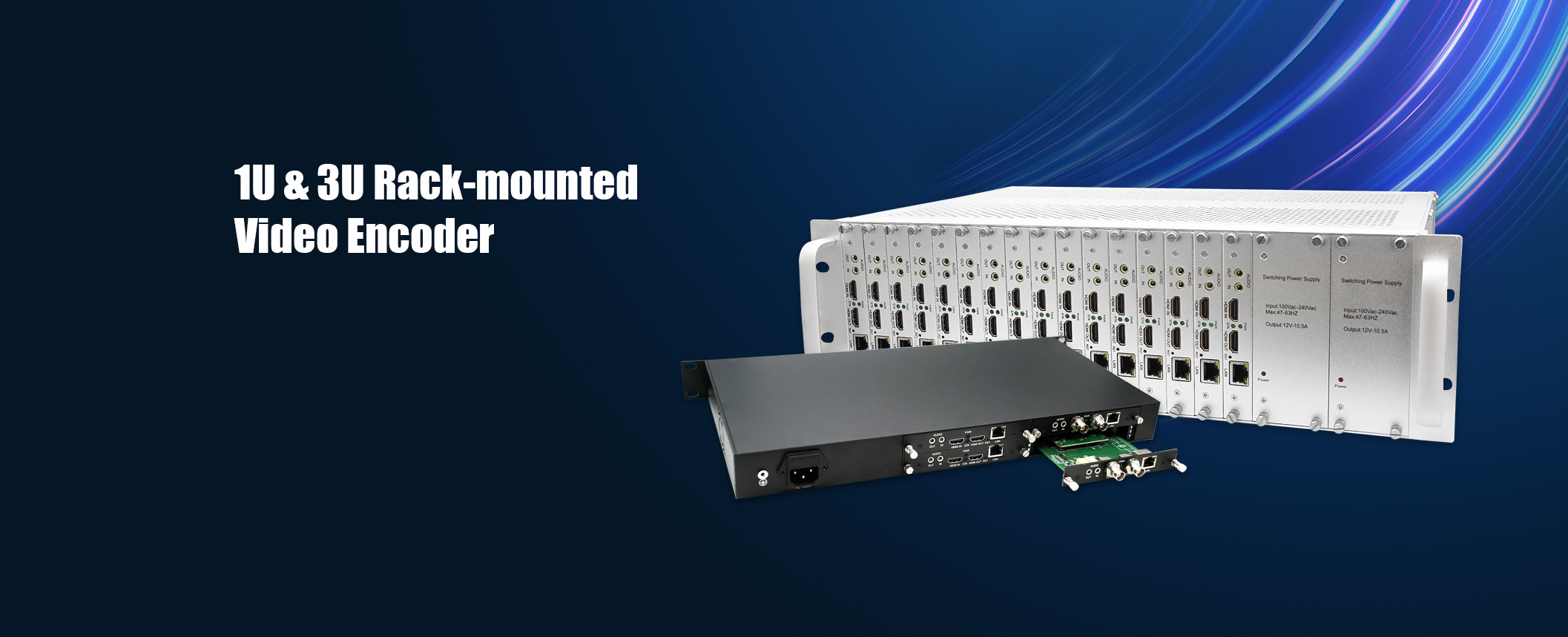 1U- und 3U-Rack-Video-Encoder