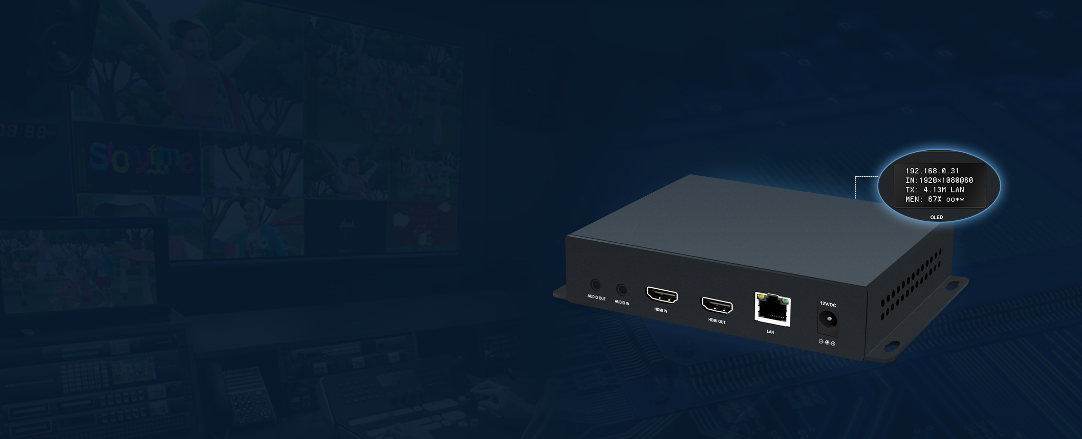 プロフェッショナル HEVC HDMi ストリーミング ビデオ エンコーダー